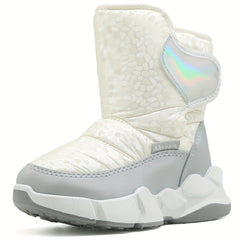 Girl's High Top Snow Boots Warm Fleece Cozy Non slip Ankle Boots