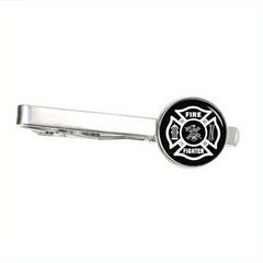 Vintage Alloy Fire Dept Tie Clip