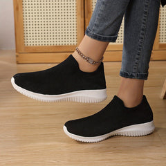 Women's Knit Walking Shoes Running Shoes Slip on Sports Sneakers