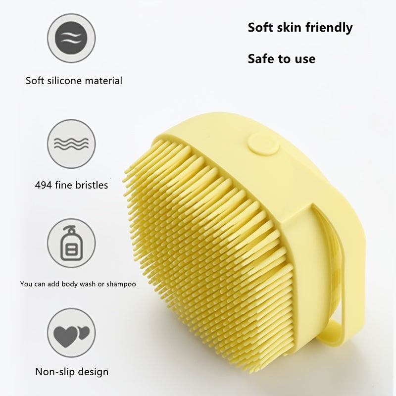 Silicone Pet Hair Comb & Scalp Massager for Dogs - Tangle Removal & Skin Health