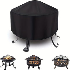 Waterproof Round Fire Pit Cover Patio Dustproof Anti UV Tear Resistant
