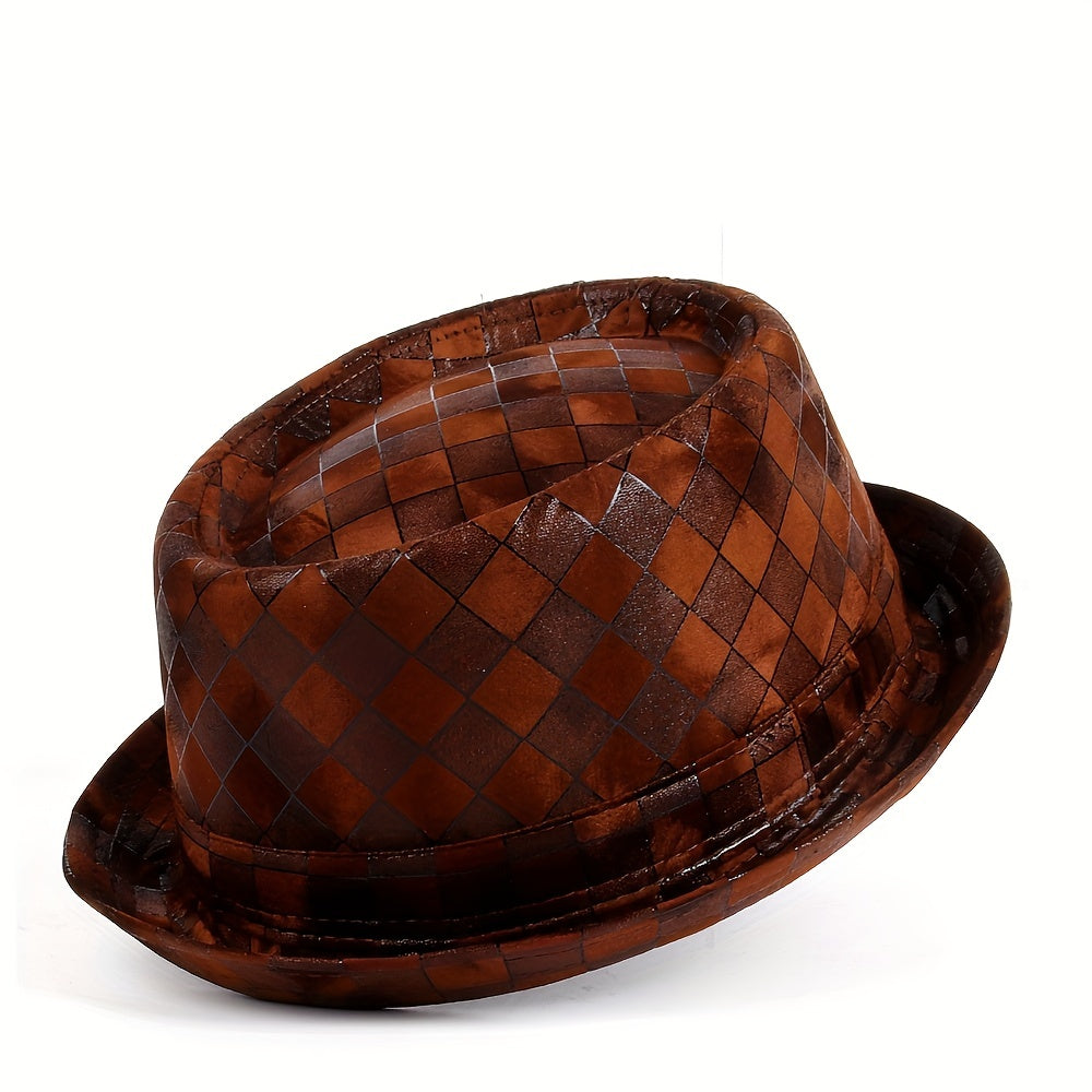 Cotton Blend Wide Brim Fedora Hats for Party Meeting