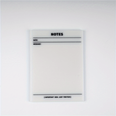 1pc 9.65x7 Transparent Sticky Notes Waterproof Sticky Notes Pad