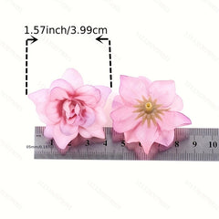 10pcs Silk Rose Head for Wedding Home Decoration DIY Craft Flowers