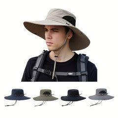 Wide Brim Breathable Bucket Hat For Outdoor Fishing Mountaineering