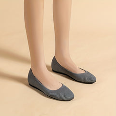 Women's Knitted Flat Shoes Soft Sole Slip On Shoes
