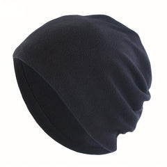 Soft Polar Fleece Pullover Hat with Neck Cover for Winter