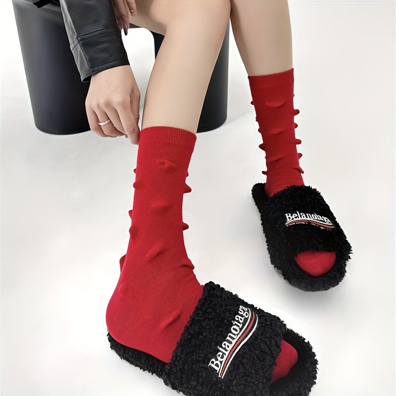 3D Hedgehog Socks Comfy & Funny Mid Tube Socks Women's Stockings