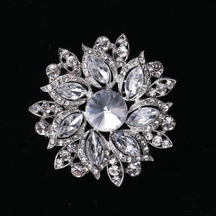 Rhinestone Floral Brooch Women's Accessories Fine Jewelry