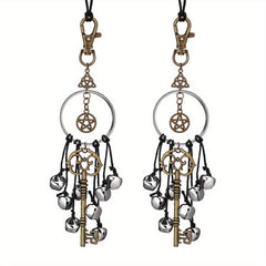 2pcs Witch Bells For Door Wiccan Decor Magic Keys Witchy Home Protection