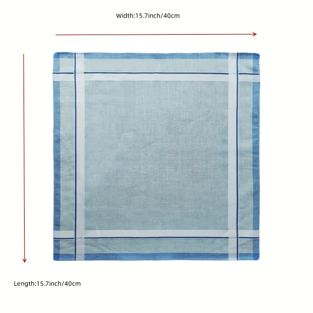 6 Pack 39 Men's Vintage Handkerchief Satin Technology Soft Sweat-absorbing