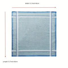 6 Pack 39 Men's Vintage Handkerchief Satin Technology Soft Sweat-absorbing