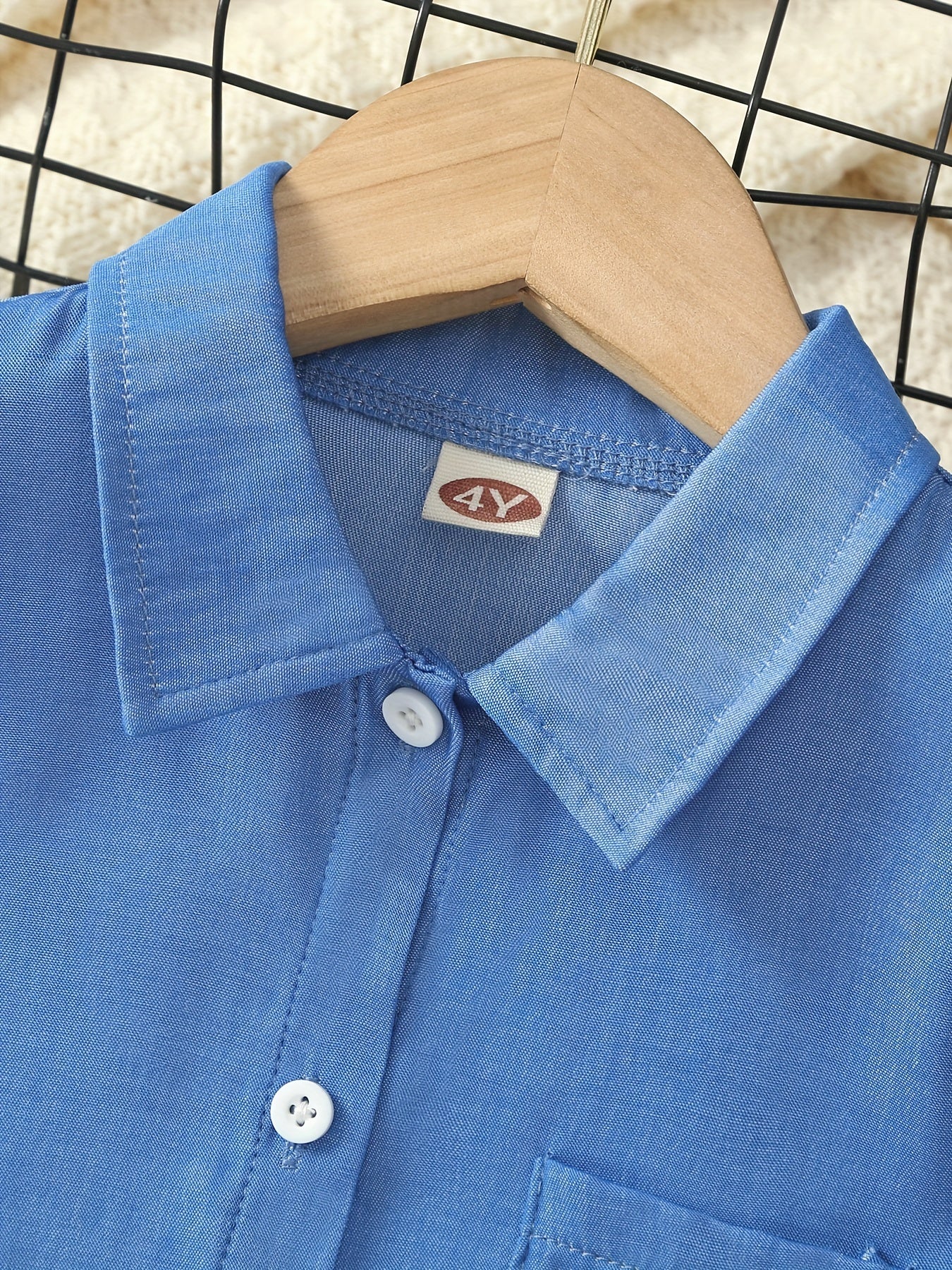 Boys Ice Silk Short Sleeve Shirt