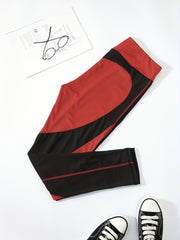 Women's Yoga Leggings High Stretch Patchwork Fitness Workout Tights