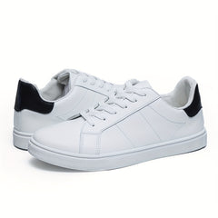 Men's Non slip Skate Shoes Casual Outdoor Lace up Walking Sneakers Flat Shoes