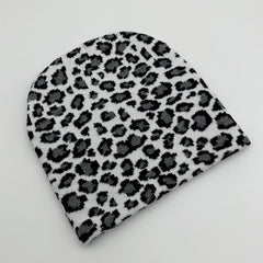 Leopard Spotted Animal Jacquard Knitted Hat Stretch Woolen Hat