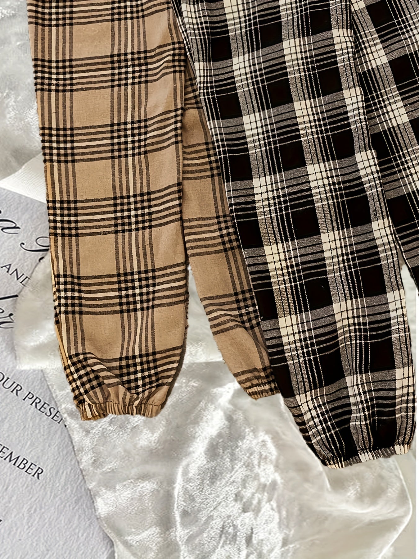 Plaid Sleep Bottoms Casual & Cozy Home Sleep Pants Women's Sleepwear