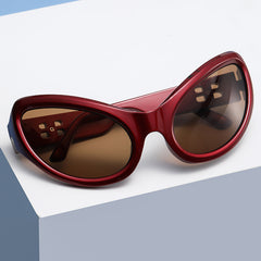 Y2K Cat Eye Frame Sunglasses with Packaging Box