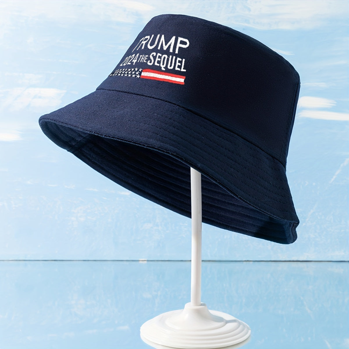 Embroidery Bucket Hat Cotton Sunshade Fisherm