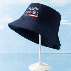 Embroidery Bucket Hat Cotton Sunshade Fisherm