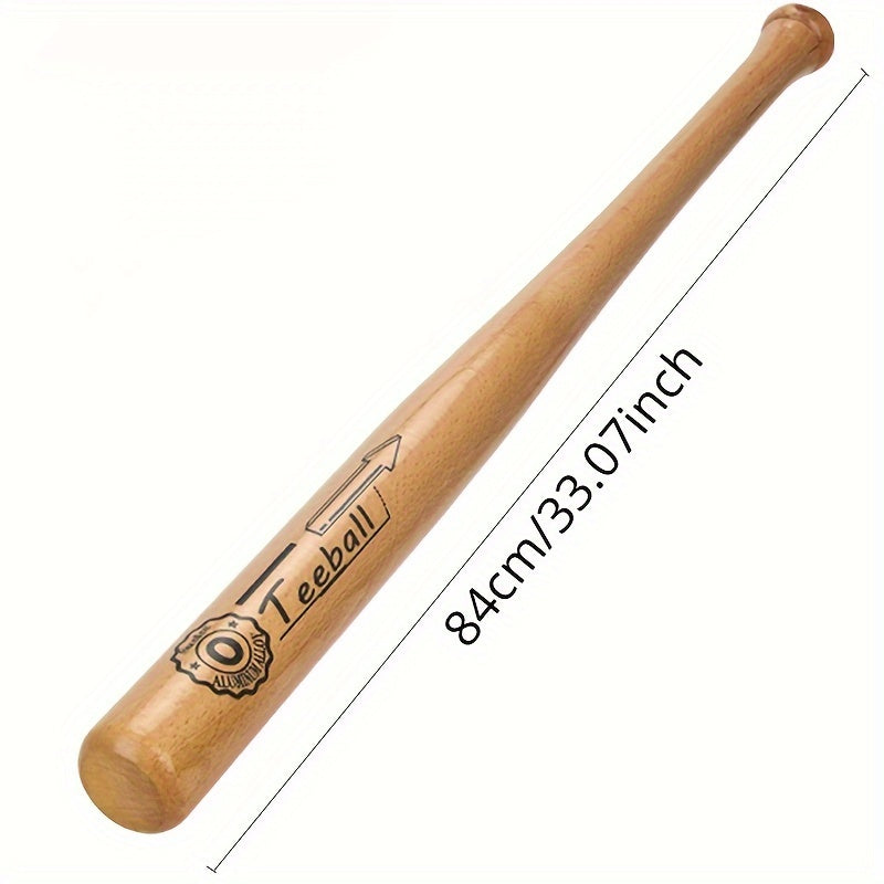 Hardwood Baseball Bat 4 Sizes for Practice and Games