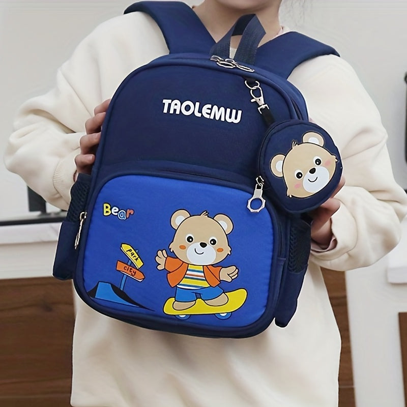 Kids Rabbit Bear Kindergarten Schoolbag Backpack Coin Purse