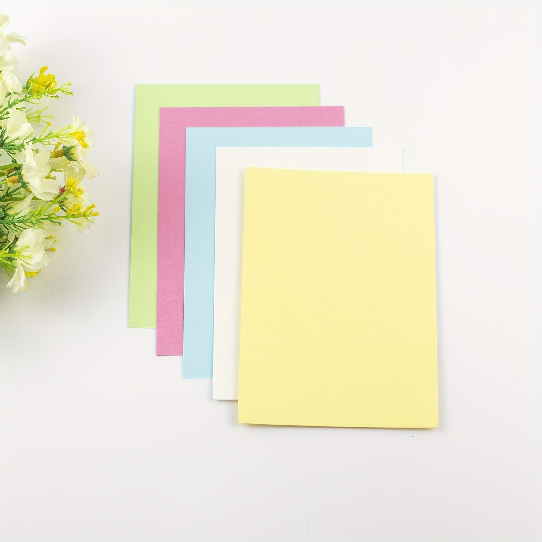 50 Sheets 14x9 Cardstock DIY Greeting Cards 5 Colors 10 Sheets
