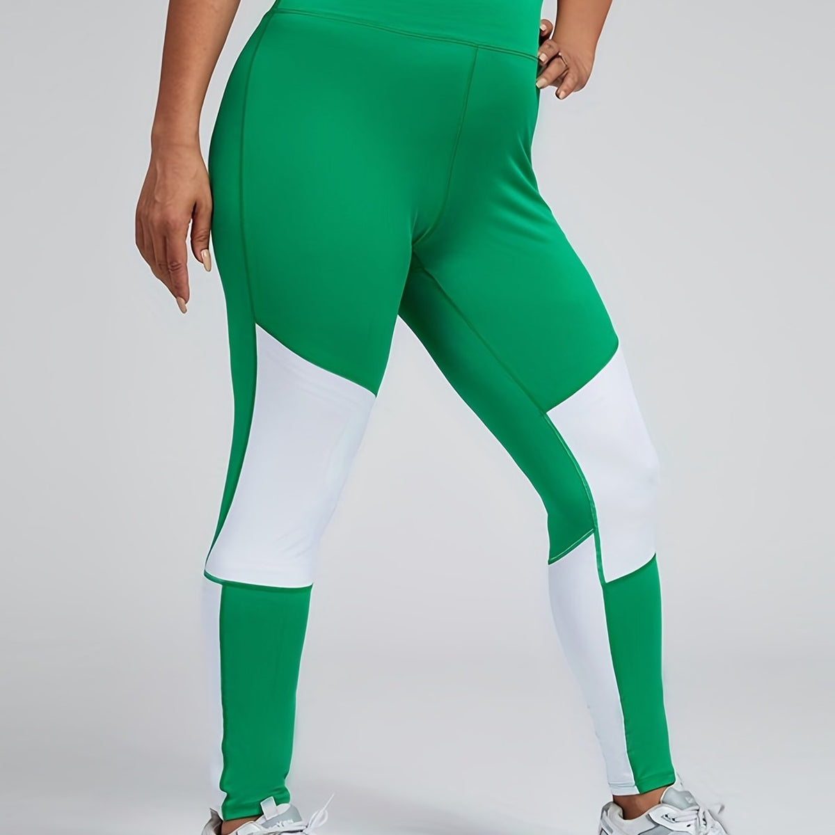  Colorblock High Rise Skinny Leggings