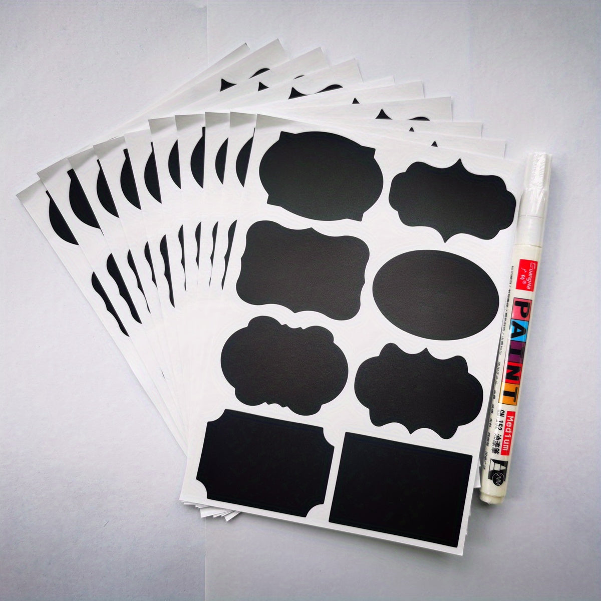 Waterproof Chalkboard Labels Spice Marker Pen Stickers for Organization