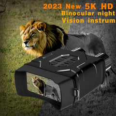 Night Vision Binoculars 10x Digital Zoom 5k Ultra Hd Low Light Infrared 800m Lar