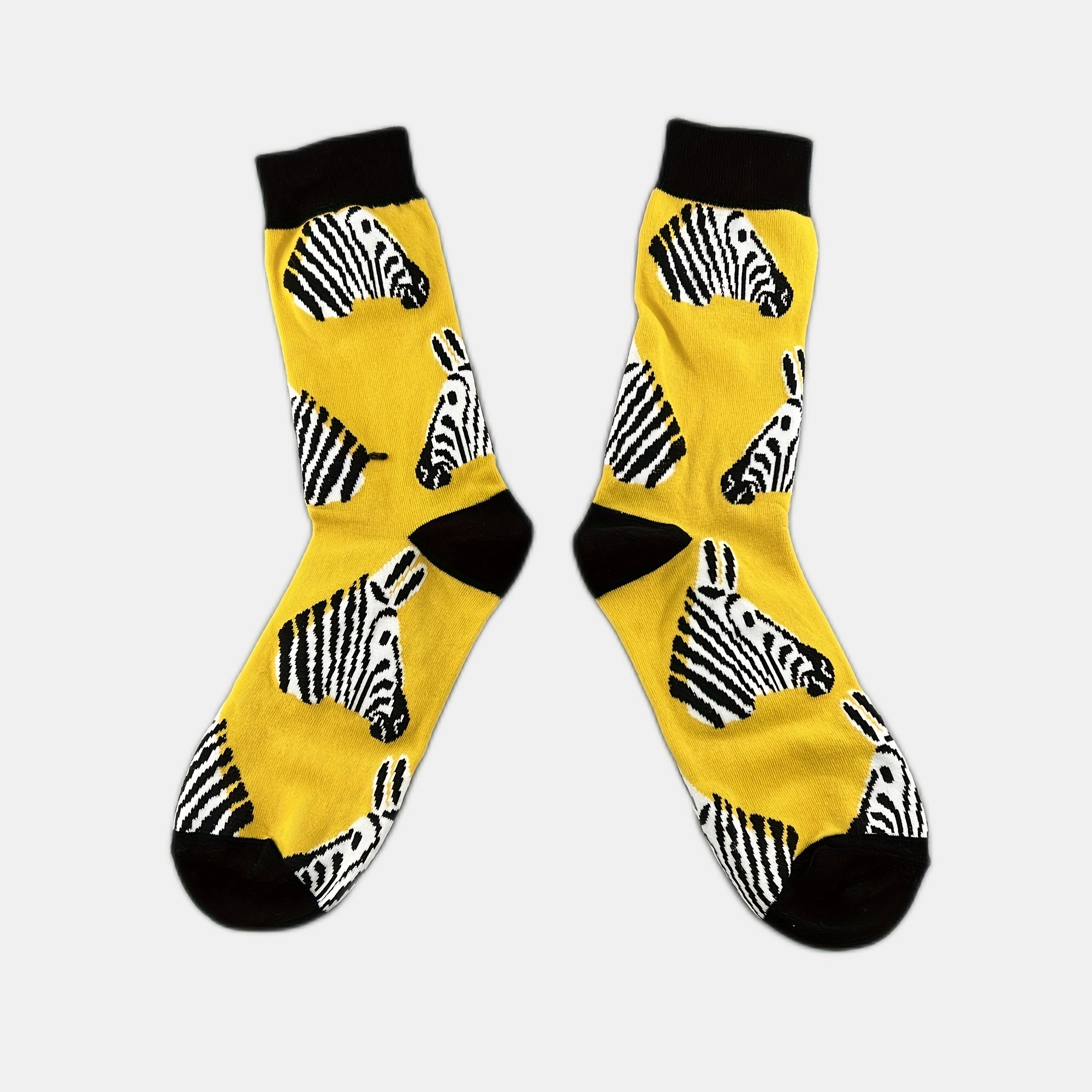 5 Pairs Cute Animal & Fruit Print Mid Tube Socks Women's Stockings
