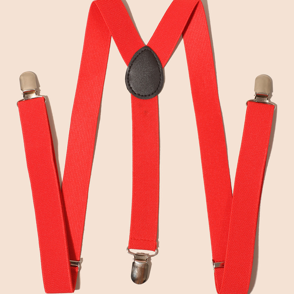Red Suspenders & Bow Tie Set for Women Men