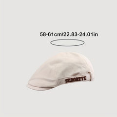 Adjustable Summer Casual Mens Peaked Cap Retro Letter Embroidery