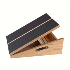 Wooden Fitness Stretching Board with Adjustable Levels 42x31x5in