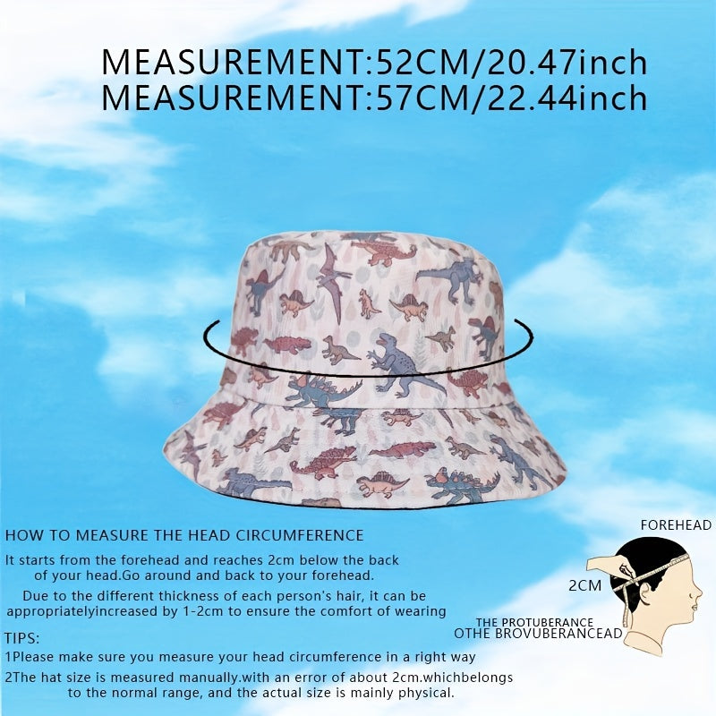 Dinosaur Bucket Hat for Outdoor Activity