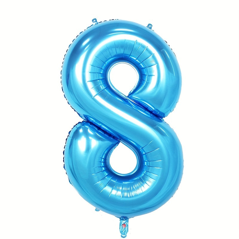 40in Sky Number 0-9 Balloon - Large Foil Helium Balloon for Party Decoration