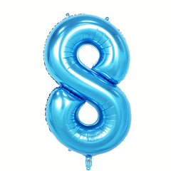 40in Sky Number 0-9 Balloon - Large Foil Helium Balloon for Party Decoration