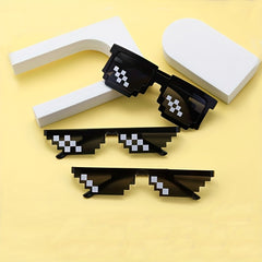 Y2K Mosaic Sunglasses For Women Men Funny Party Decorative Sun Shades