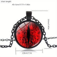 Cat Eye Dragon Eye Necklace Men Women Time Gemstone Pendant Clavicle Chain