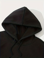 Men's Three Print Hoodie Casual Stretch Hooded Sweatshirt