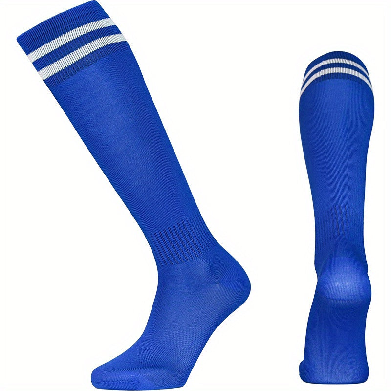 Unisex Over The Calf Athletic Socks Soccer Football Non Slip Sweat Absorbent