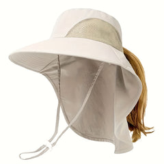 Mesh Breathable Hiking Fishing Bucket Hat with Neck Flap