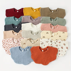 Soft Baby Feeding Bib and Washcloth Set