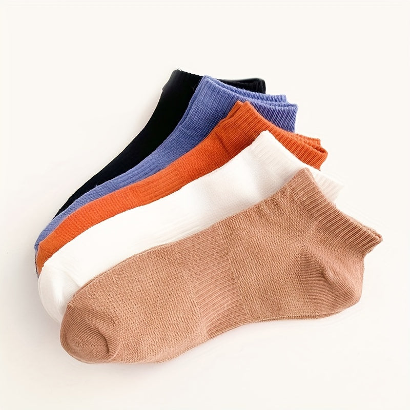 5 Pairs Soft Low Cut Sports Socks for Women