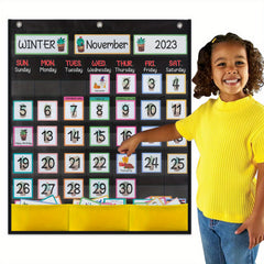 Classroom Pocket Charts Family Enlightenment Education Calendar Cards