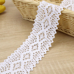 2 Yards Cotton Lace Trim Crochet Sewing Lace for Crafts Gift Package