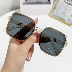 Classic Square Sunglasses Transparent Shades Unisex