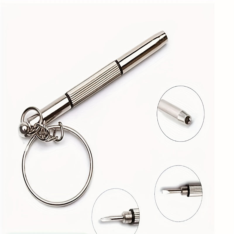 1pc Glasses Screwdriver Keychain Sunglasses Repair Tool