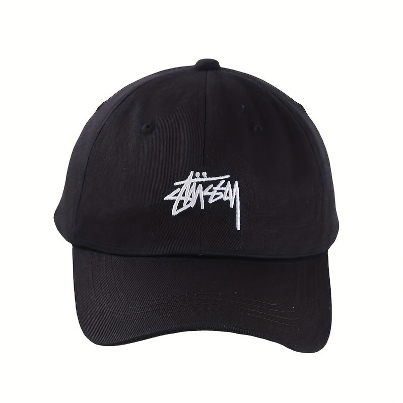 Letter Embroidery Baseball Cap Solid Couple Sports Hat Adjustable Dad Hats