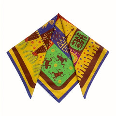 Soft African Tribal Headscarf Geometric Pattern Machine Washable for Halloween